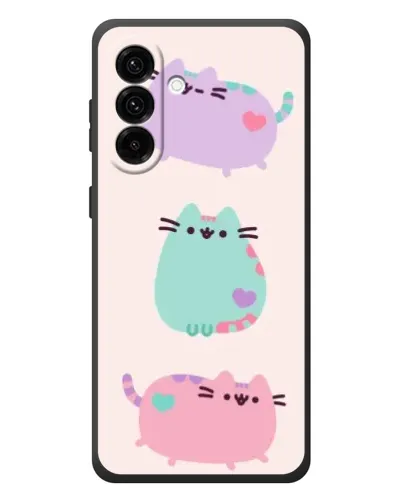 Чехол для Samsung Galaxy A57 с картинкой «Pusheen трио»