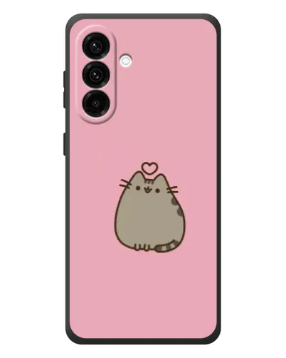 Чехол для Samsung Galaxy A57 с картинкой «Pusheen сердце»