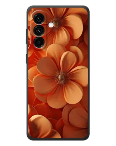 Чехол для Samsung Galaxy A57 с картинкой «Оранжевый макро цветок»