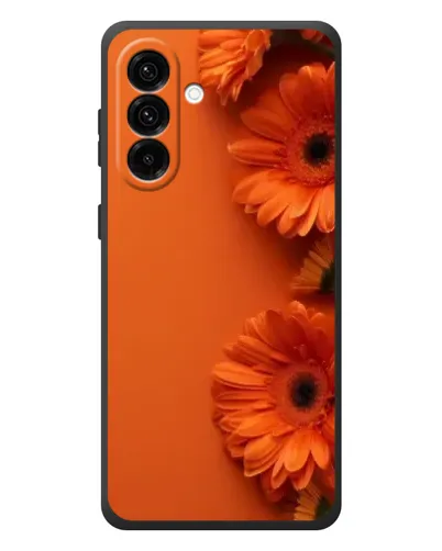 Чехол для Samsung Galaxy A57 с картинкой «Оранжевые герберы»