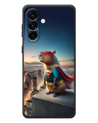 Чехол для Samsung Galaxy A57 с картинкой «Капи-мен супергерой»