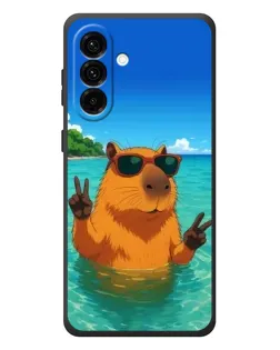 Чехол для Samsung Galaxy A57 с картинкой «Морская капибара»