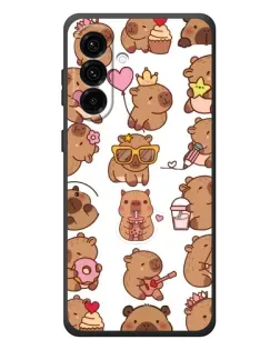 Чехол для Samsung Galaxy A57 с картинкой «Стикерпак с капибарами»