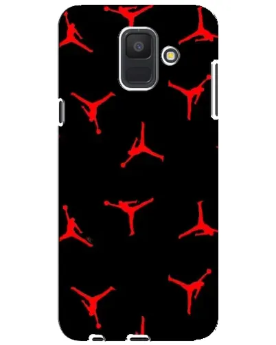 Чехол для Samsung Galaxy A6 2018 (A600F) с картинкой «Jordan Red Pattern»