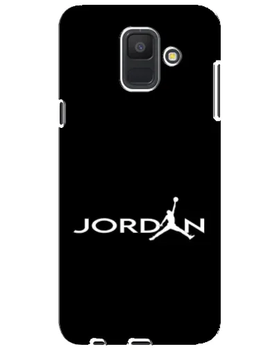 Чехол для Samsung Galaxy A6 2018 (A600F) с картинкой «Jordan White Logo»