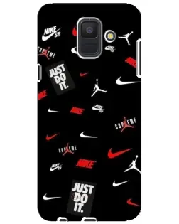 Чехол для Samsung Galaxy A6 2018 (A600F) с картинкой «Nike Mix Pattern»