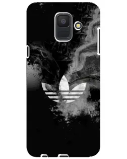 Чехол для Samsung Galaxy A6 2018 (A600F) с картинкой «Абстрактный дым Adidas»