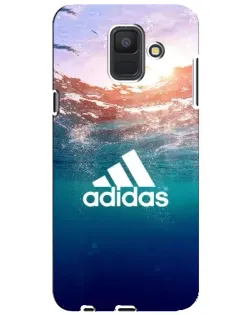 Чехол для Samsung Galaxy A6 2018 (A600F) с картинкой «Океанская глубина адидас»
