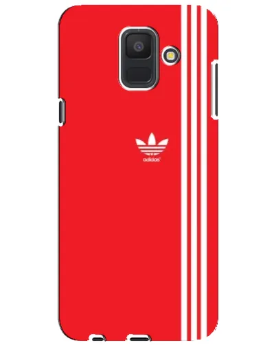Чехол для Samsung Galaxy A6 2018 (A600F) с картинкой «Красный минимализм Adidas» Чехол для Samsung Galaxy A6 2018 (A600F) с картинкой «Красный минимализм Adidas»
