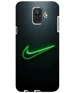 Чехол для Samsung Galaxy A6 2018 (A600F) с картинкой «Неоновый контур Nike» Чехол для Samsung Galaxy A6 2018 (A600F) с картинкой «Неоновый контур Nike»