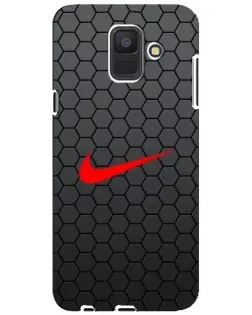 Чехол для Samsung Galaxy A6 2018 (A600F) с картинкой «Nike — карбоновая сетка» Чехол для Samsung Galaxy A6 2018 (A600F) с картинкой «Nike — карбоновая сетка»