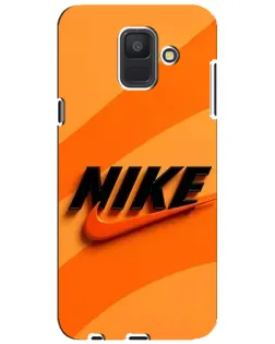 Чехол для Samsung Galaxy A6 2018 (A600F) с картинкой «Оранжевый драйв Nike» Чехол для Samsung Galaxy A6 2018 (A600F) с картинкой «Оранжевый драйв Nike»