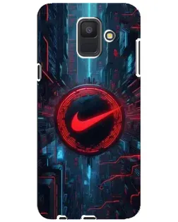 Чехол для Samsung Galaxy A6 2018 (A600F) с картинкой «Техногенный стиль Nike» Чехол для Samsung Galaxy A6 2018 (A600F) с картинкой «Техногенный стиль Nike»