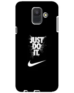 Чехол для Samsung Galaxy A6 2018 (A600F) с картинкой «Текстовый принт Nike» Чехол для Samsung Galaxy A6 2018 (A600F) с картинкой «Текстовый принт Nike»