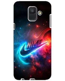 Чехол для Samsung Galaxy A6 2018 (A600F) с картинкой «Огненный логотип Nike» Чехол для Samsung Galaxy A6 2018 (A600F) с картинкой «Огненный логотип Nike»