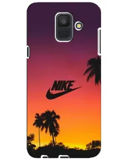 Чехол для Samsung Galaxy A6 2018 (A600F) с картинкой «Nike на закате солнца» Чехол для Samsung Galaxy A6 2018 (A600F) с картинкой «Nike на закате солнца»