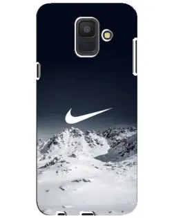 Чехол для Samsung Galaxy A6 2018 (A600F) с картинкой «Nike — зимние горы» Чехол для Samsung Galaxy A6 2018 (A600F) с картинкой «Nike — зимние горы»