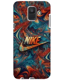 Чехол для Samsung Galaxy A6 2018 (A600F) с картинкой «Nike в абстракции» Чехол для Samsung Galaxy A6 2018 (A600F) с картинкой «Nike в абстракции»