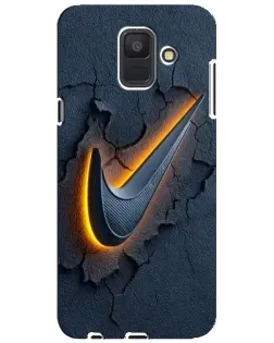 Чехол для Samsung Galaxy A6 2018 (A600F) с картинкой «Объемный логотип Найк» Чехол для Samsung Galaxy A6 2018 (A600F) с картинкой «Объемный логотип Найк»