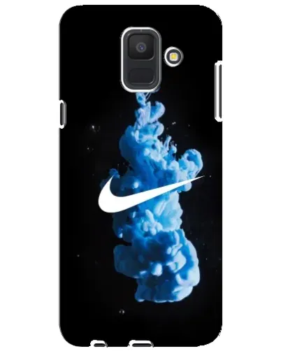 Чехол для Samsung Galaxy A6 2018 (A600F) с картинкой «Nike и синий дым» Чехол для Samsung Galaxy A6 2018 (A600F) с картинкой «Nike и синий дым»
