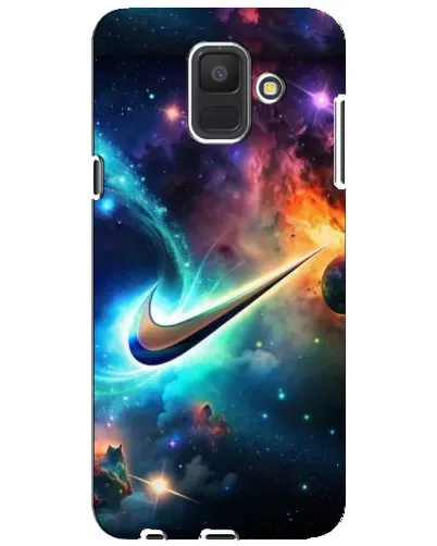 Чехол для Samsung Galaxy A6 2018 (A600F) с картинкой «Космический Nike Swoosh» Чехол для Samsung Galaxy A6 2018 (A600F) с картинкой «Космический Nike Swoosh»