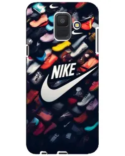 Чехол для Samsung Galaxy A6 2018 (A600F) с картинкой «Коллекция кроссовок Nike» Чехол для Samsung Galaxy A6 2018 (A600F) с картинкой «Коллекция кроссовок Nike»