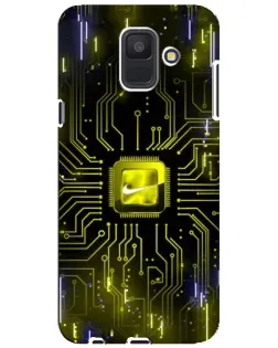 Чехол для Samsung Galaxy A6 2018 (A600F) с картинкой «Nike — золотая искра» Чехол для Samsung Galaxy A6 2018 (A600F) с картинкой «Nike — золотая искра»