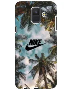 Чехол для Samsung Galaxy A6 2018 (A600F) с картинкой «Тропический принт Nike» Чехол для Samsung Galaxy A6 2018 (A600F) с картинкой «Тропический принт Nike»