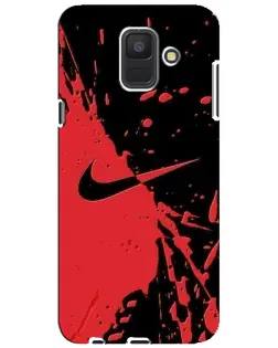 Чехол для Samsung Galaxy A6 2018 (A600F) с картинкой «Красные брызги Nike» Чехол для Samsung Galaxy A6 2018 (A600F) с картинкой «Красные брызги Nike»