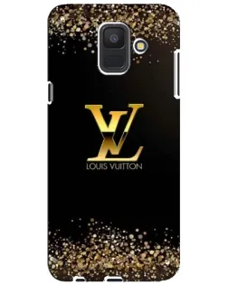 Чехол для Samsung Galaxy A6 2018 (A600F) с картинкой «LV — золотые искры»