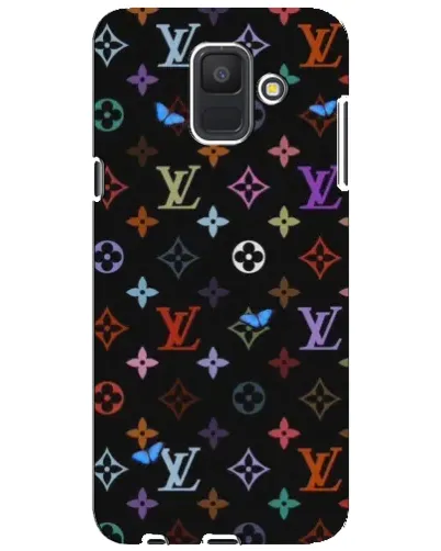 Чехол для Samsung Galaxy A6 2018 (A600F) с картинкой «Цветная монограмма LV»