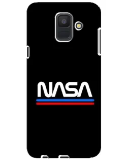 Чехол для Samsung Galaxy A6 2018 (A600F) с картинкой «NASA — классика Red Blue» Чехол для Samsung Galaxy A6 2018 (A600F) с картинкой «NASA — классика Red Blue»