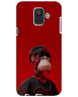 Чехол для Samsung Galaxy A6 2018 (A600F) с картинкой «Bored Ape в красном» Чехол для Samsung Galaxy A6 2018 (A600F) с картинкой «Bored Ape в красном»