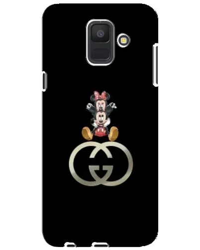 Чехол для Samsung Galaxy A6 2018 (A600F) с картинкой «Минни Маус на лого»