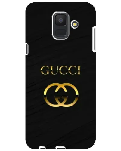 Чехол для Samsung Galaxy A6 2018 (A600F) с картинкой «Золотой логотип Gucci»