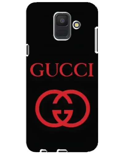 Чехол для Samsung Galaxy A6 2018 (A600F) с картинкой «Gucci — красный логотип»