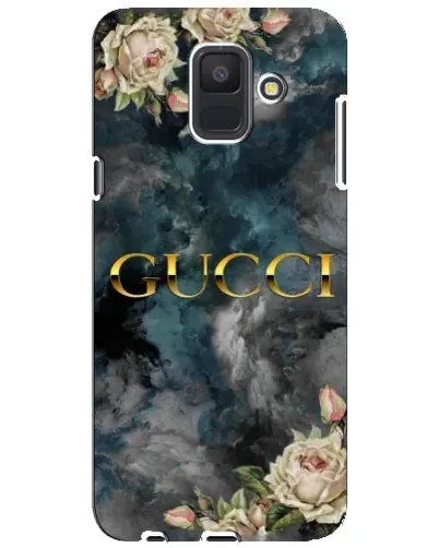 Чехол для Samsung Galaxy A6 2018 (A600F) с картинкой «Абстрактные цветы Gucci»
