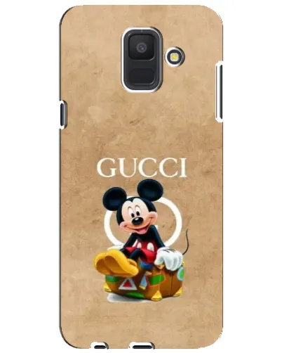 Чехол для Samsung Galaxy A6 2018 (A600F) с картинкой «Микки Маус Gucci — крафт»