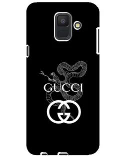 Чехол для Samsung Galaxy A6 2018 (A600F) с картинкой «Gucci — серебряная змея»