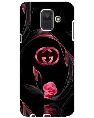 Чехол для Samsung Galaxy A6 2018 (A600F) с картинкой «Gucci — неоновая роза»