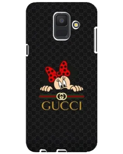 Чехол для Samsung Galaxy A6 2018 (A600F) с картинкой «Минни Маус Gucci — черный»