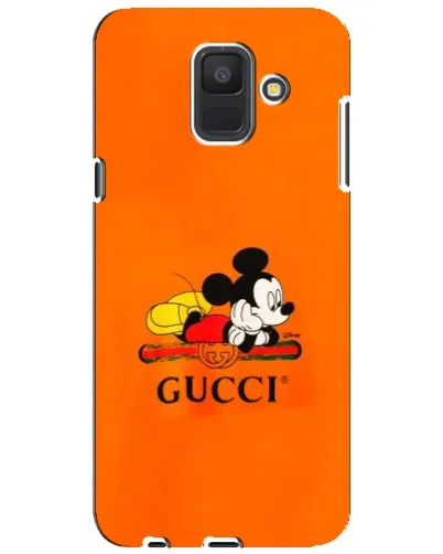 Чехол для Samsung Galaxy A6 2018 (A600F) с картинкой «Микки Маус Gucci — оранж» Чехол для Samsung Galaxy A6 2018 (A600F) с картинкой «Микки Маус Gucci — оранж»