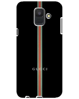 Чехол для Samsung Galaxy A6 2018 (A600F) с картинкой «Gucci — строгая линия»