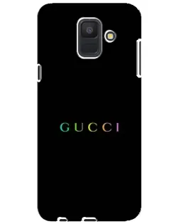 Чехол для Samsung Galaxy A6 2018 (A600F) с картинкой «Gucci — неоновый минимализм»