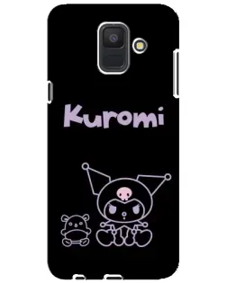 Чехол для Samsung Galaxy A6 2018 (A600F) с картинкой «Kuromi — черный минимализм» Чехол для Samsung Galaxy A6 2018 (A600F) с картинкой «Kuromi — черный минимализм»