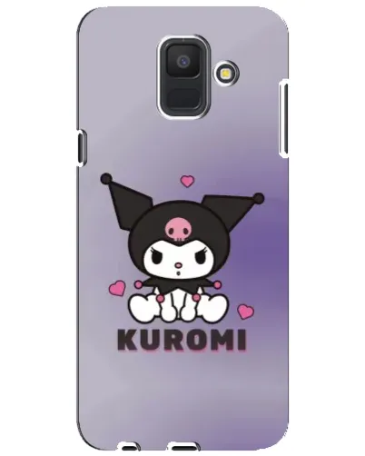 Чехол для Samsung Galaxy A6 2018 (A600F) с картинкой «Kuromi — фиолетовый арт»