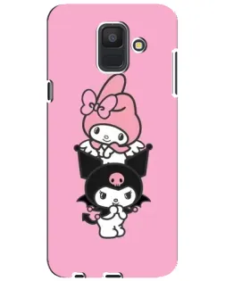 Чехол для Samsung Galaxy A6 2018 (A600F) с картинкой «My Melody и Kuromi» Чехол для Samsung Galaxy A6 2018 (A600F) с картинкой «My Melody и Kuromi»