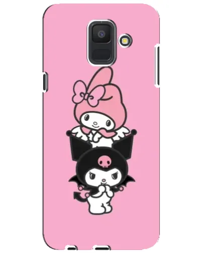 Чехол для Samsung Galaxy A6 2018 (A600F) с картинкой «My Melody и Kuromi»