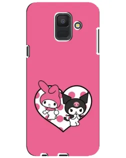 Чехол для Samsung Galaxy A6 2018 (A600F) с картинкой «Kuromi и My Melody» Чехол для Samsung Galaxy A6 2018 (A600F) с картинкой «Kuromi и My Melody»