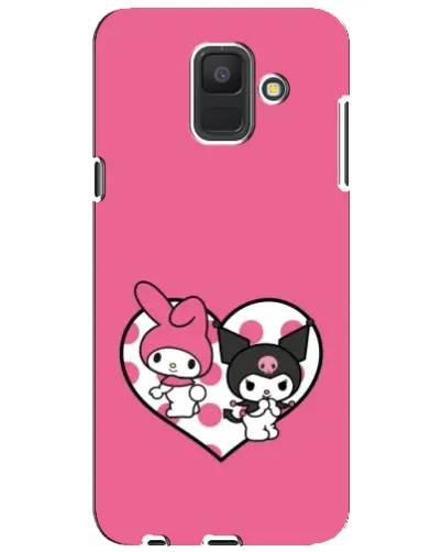 Чехол для Samsung Galaxy A6 2018 (A600F) с картинкой «Kuromi и My Melody»